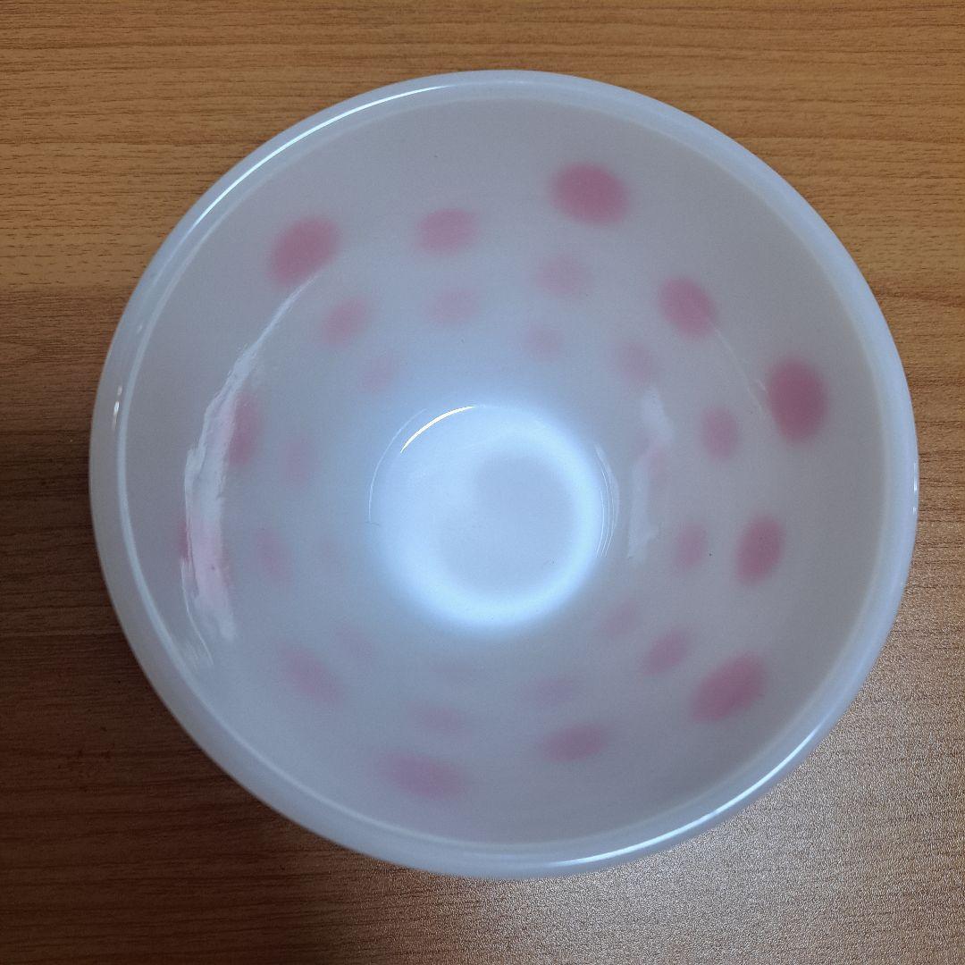 ファイヤーキング　Fire King　グリースジャー　ドット　赤　ヴィンテージ