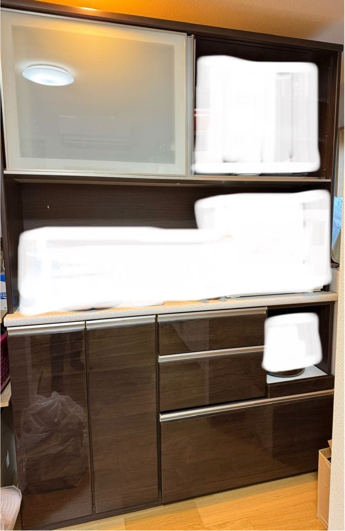 キッチンボード ニトリ アルミナ 140 カップボード　発送3/1以降