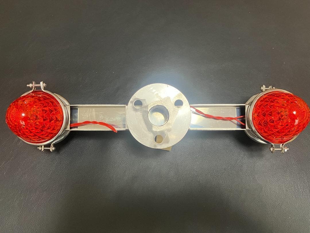 鏡面ステンレス製 大型車用 19.5インチ ホイール マーカー スピンナー 2個