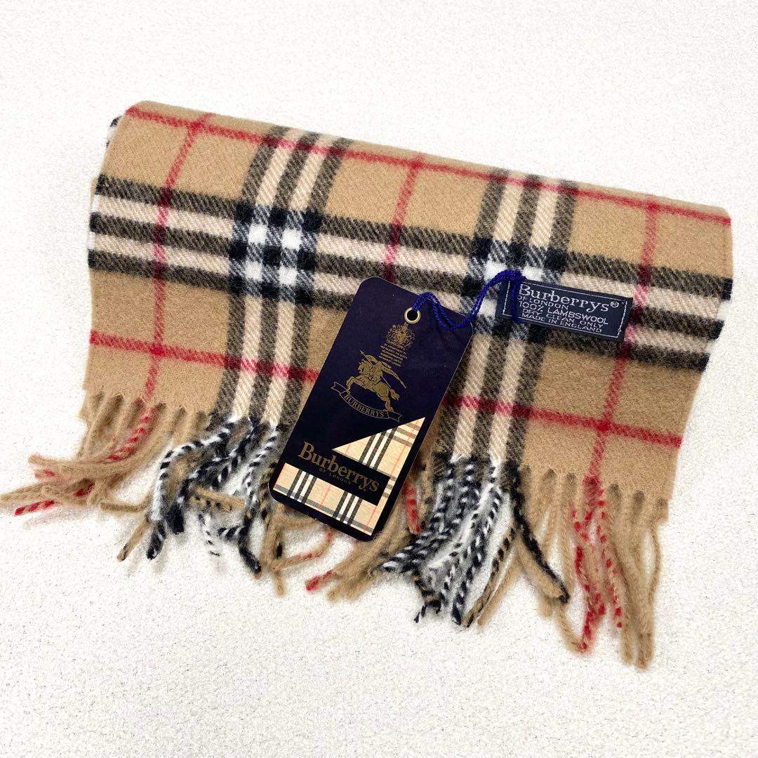 新品タグ付き✨ BURBERRY バーバリー マフラー ノバチェック ウール