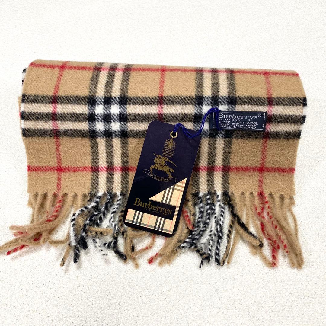 新品タグ付き✨ BURBERRY バーバリー マフラー ノバチェック ウール