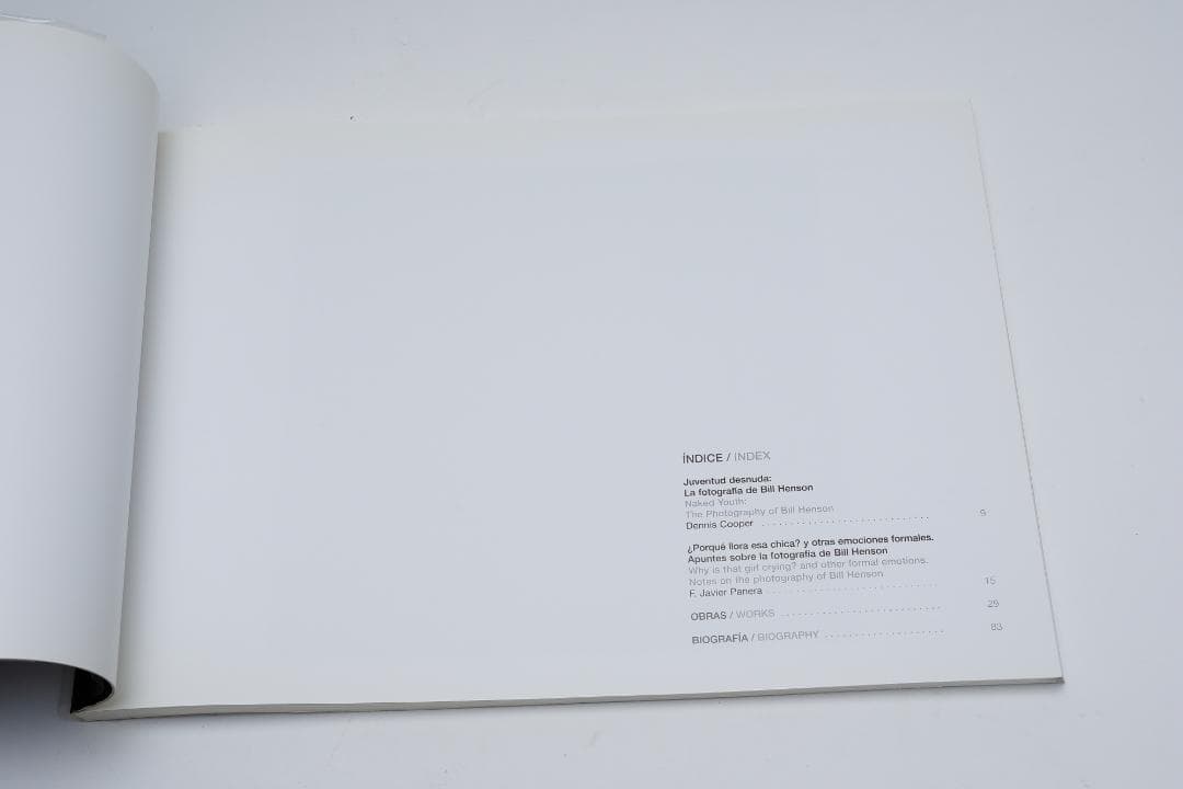 アート・デザイン・音楽 Bill Henson : Univ. Salamanca Exhibition