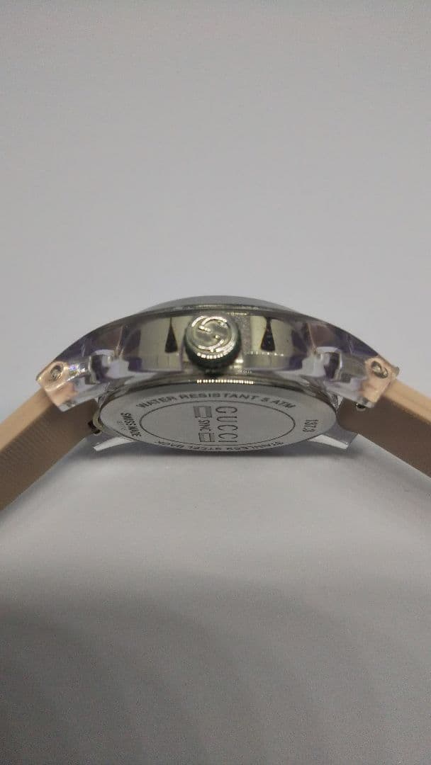 【電池交換済み】GUCCI シンク ラバーベルト 腕時計