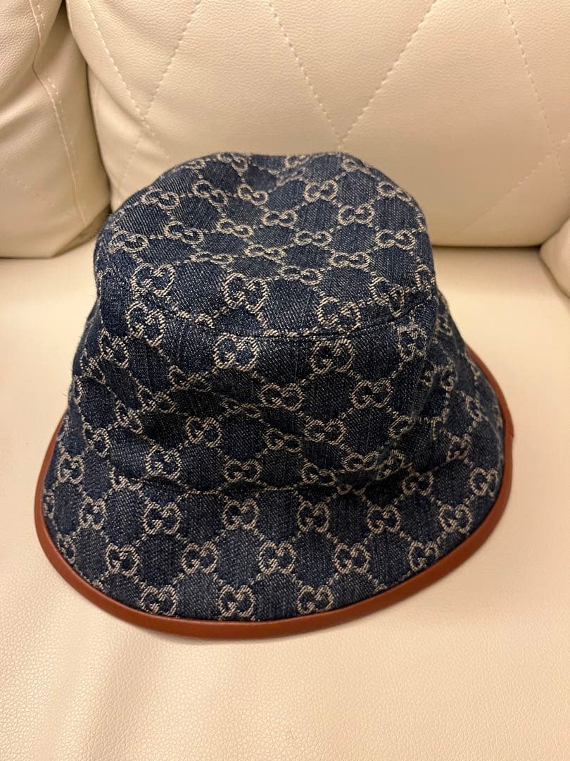 GUCCI バケットハット ネイビー デニム