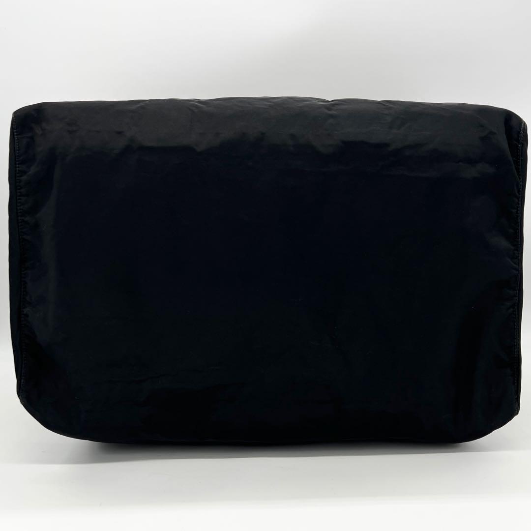 【美品✨】 プラダ 2WAY ボストンバッグ 三角ロゴ ショルダー ブラック 黒