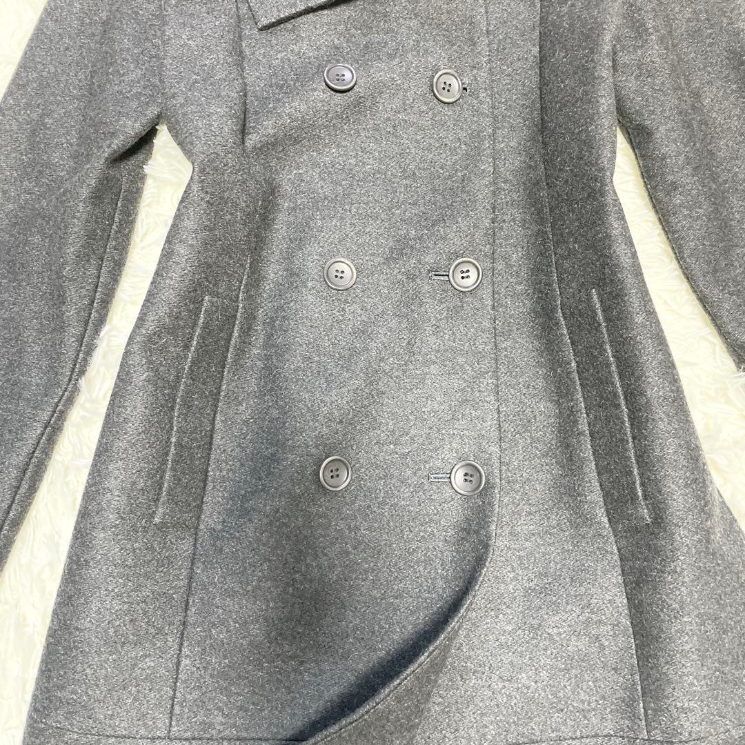 131【極美品】希少 theory セオリー コート ダブル ウール混