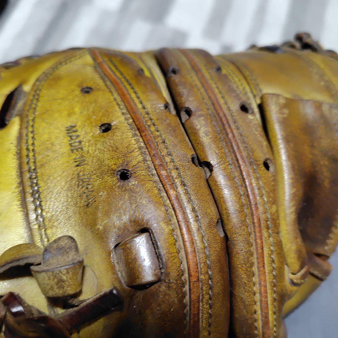 [ジャンク品]ZETT 硬式キャッチャーミット イエロー