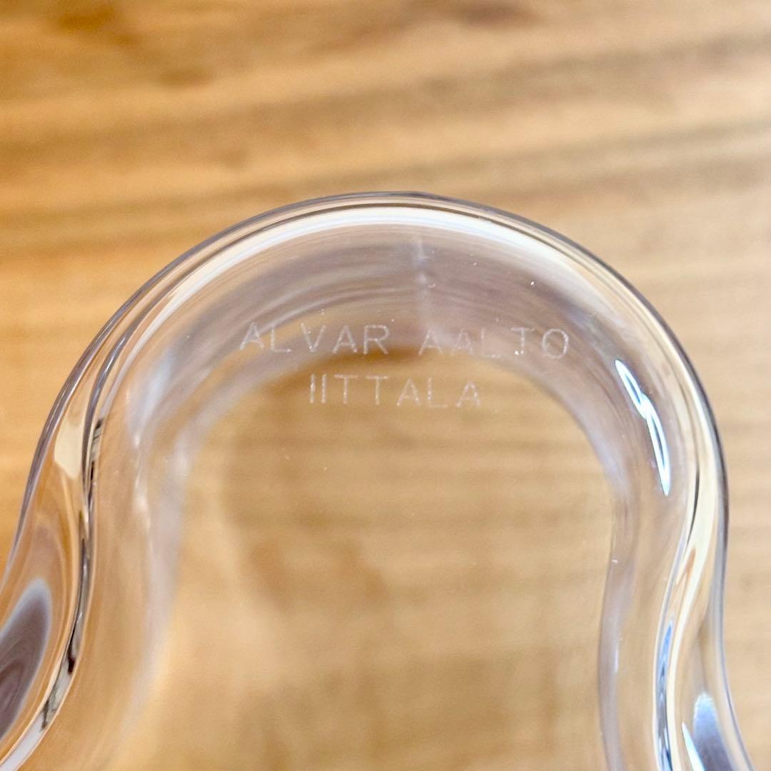 【1回使用美品】95mm イッタラ アアルト ベース クリア