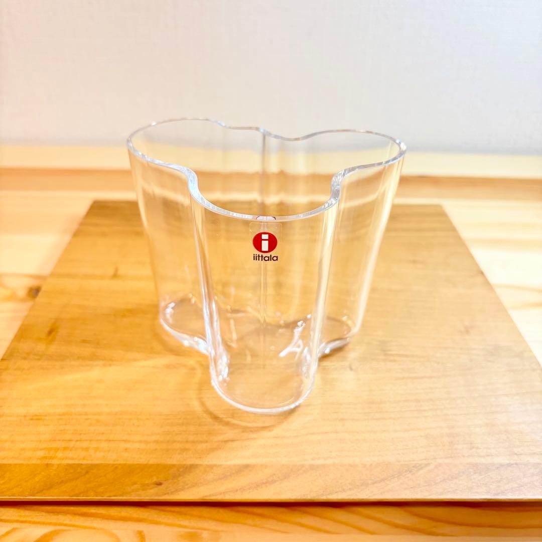 【1回使用美品】95mm イッタラ アアルト ベース クリア