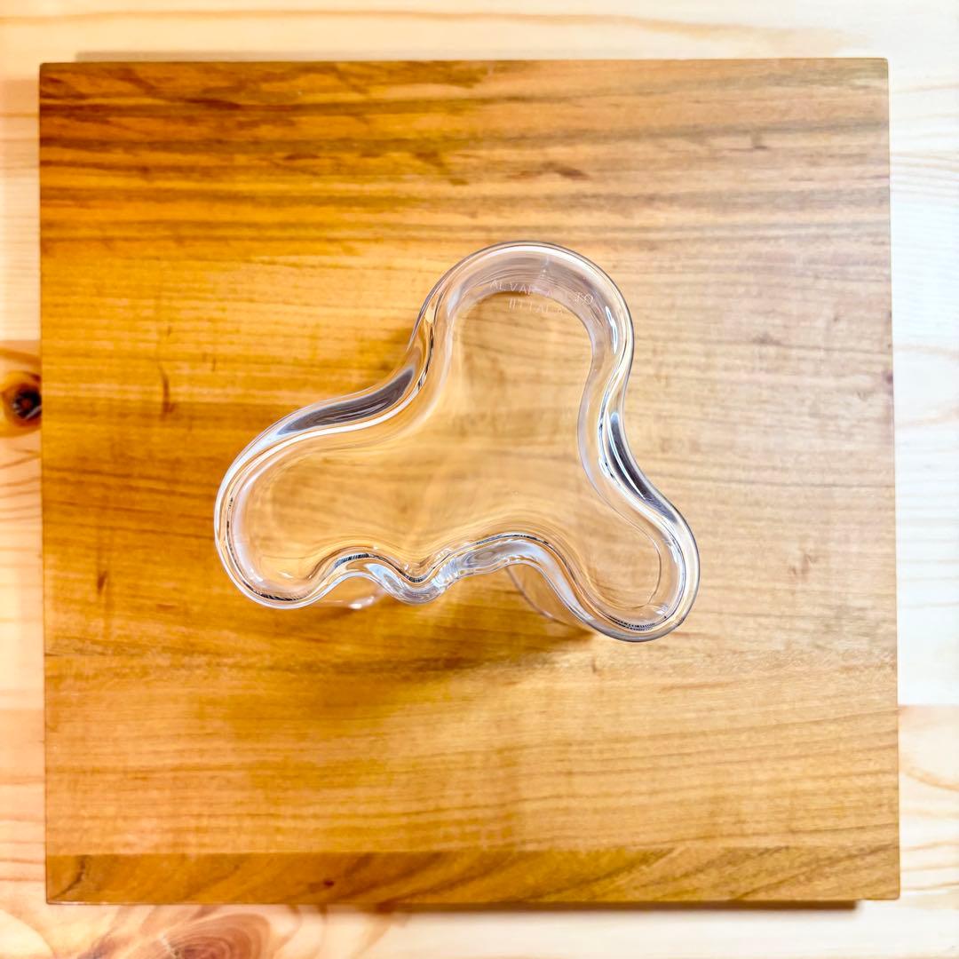 【1回使用美品】95mm イッタラ アアルト ベース クリア