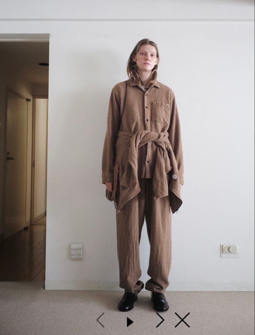 新品未使用SUNSEA SHRINKAGE PANTS パンツ CAMEL