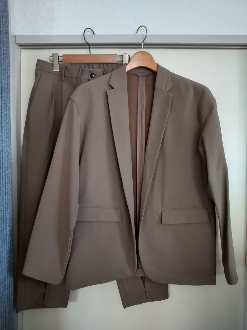 【試着のみ】NANO UNIVERSE ナノユニバース 東レ スーツセット L