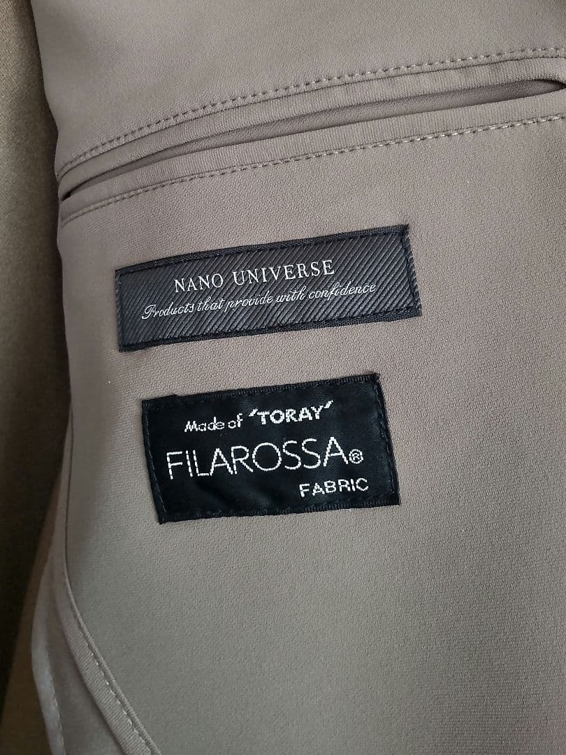 【試着のみ】NANO UNIVERSE ナノユニバース 東レ スーツセット L