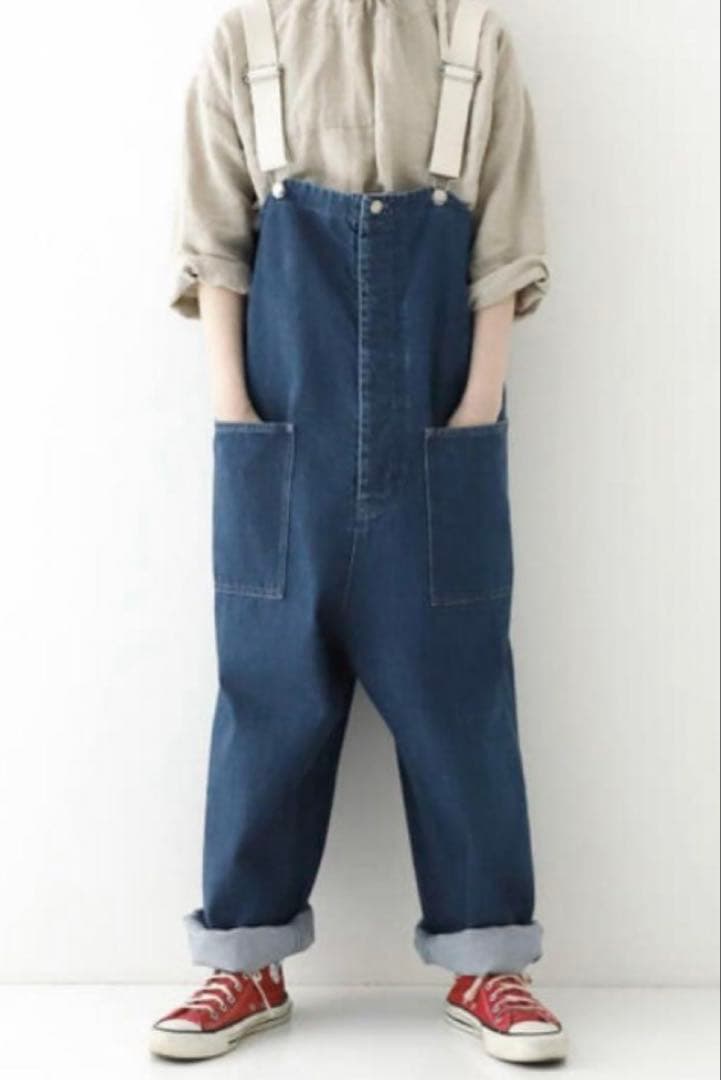 nest robe＊ネストローブ デニムデッキサロペット