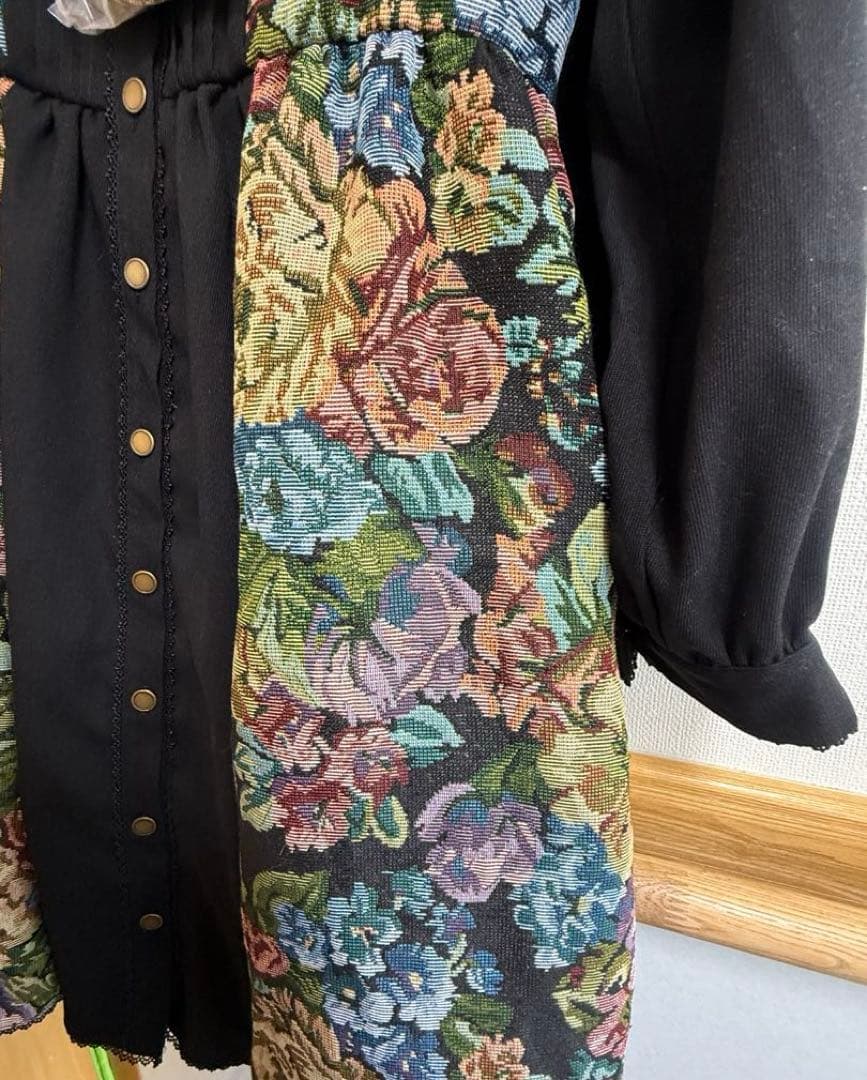 新品　レア　くる実 ノエルドメモワール ワンピース しまむら　4L ゴブラン