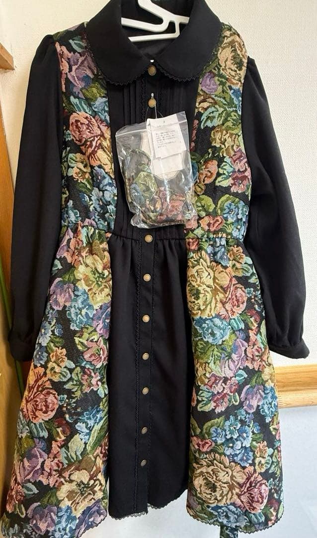 新品　レア　くる実 ノエルドメモワール ワンピース しまむら　4L ゴブラン