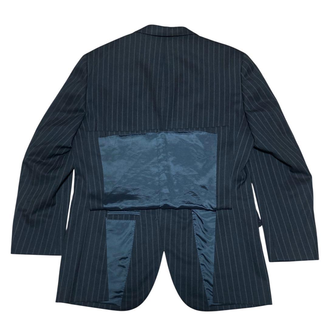 ニューヨーカー　セットアップ　ビジネススーツ　AB7 ダークグレー　ストライプ