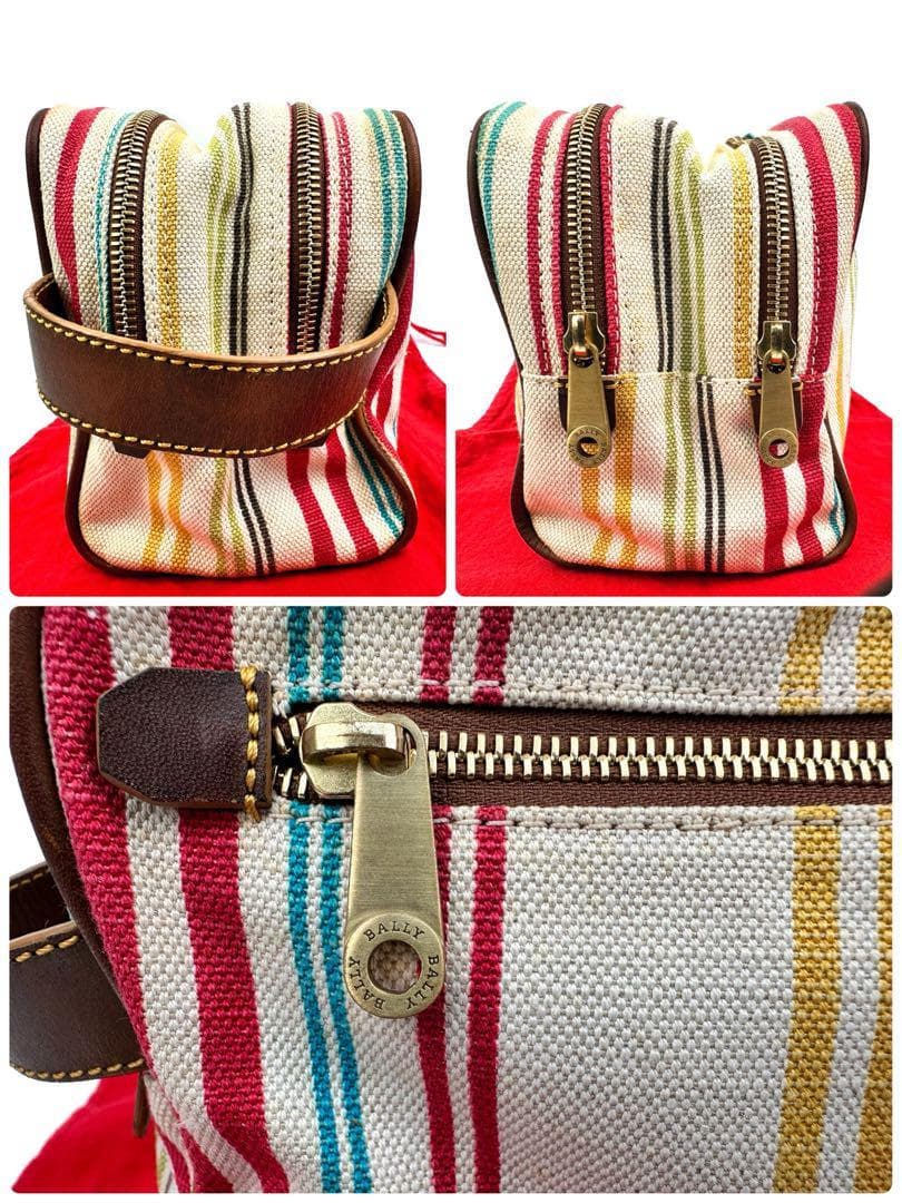 バリー クラッチバッグ キャンバス セカンドバッグ ストラップ 6色 セパレート