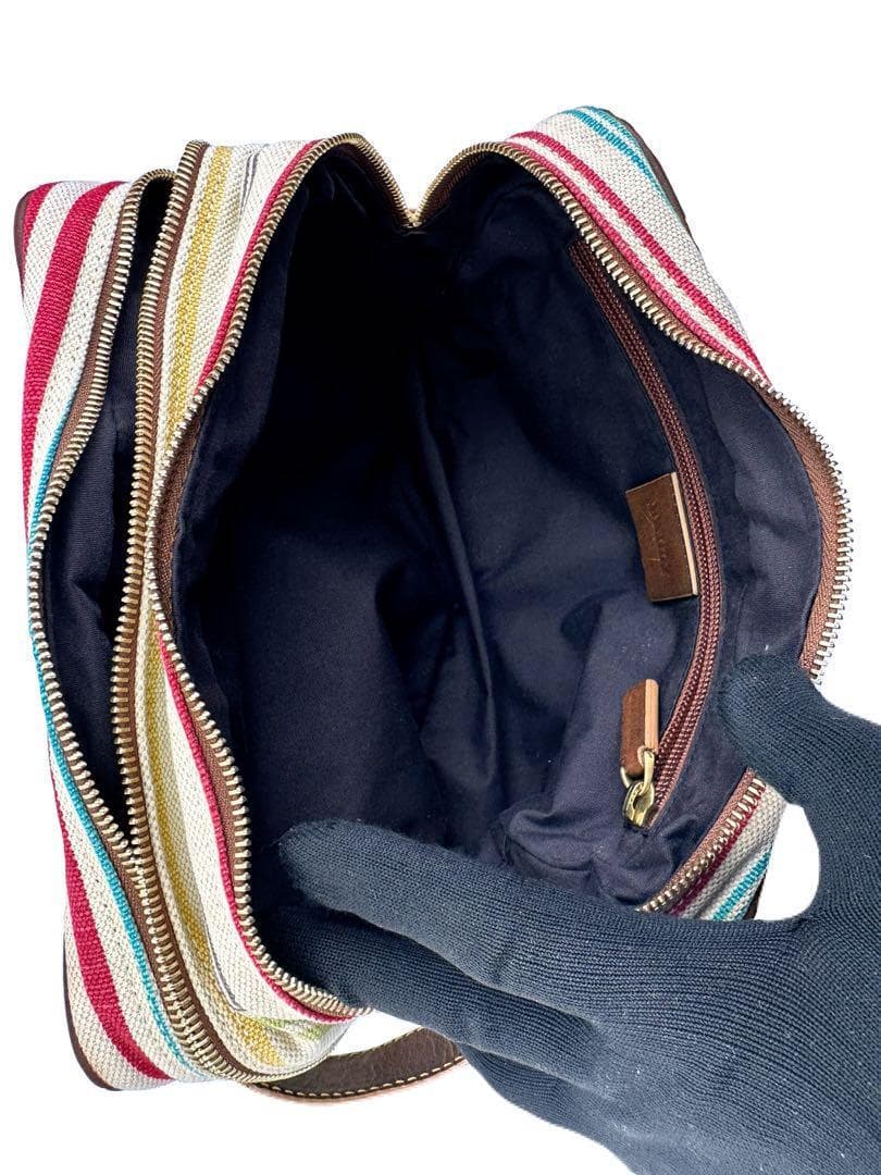 バリー クラッチバッグ キャンバス セカンドバッグ ストラップ 6色 セパレート