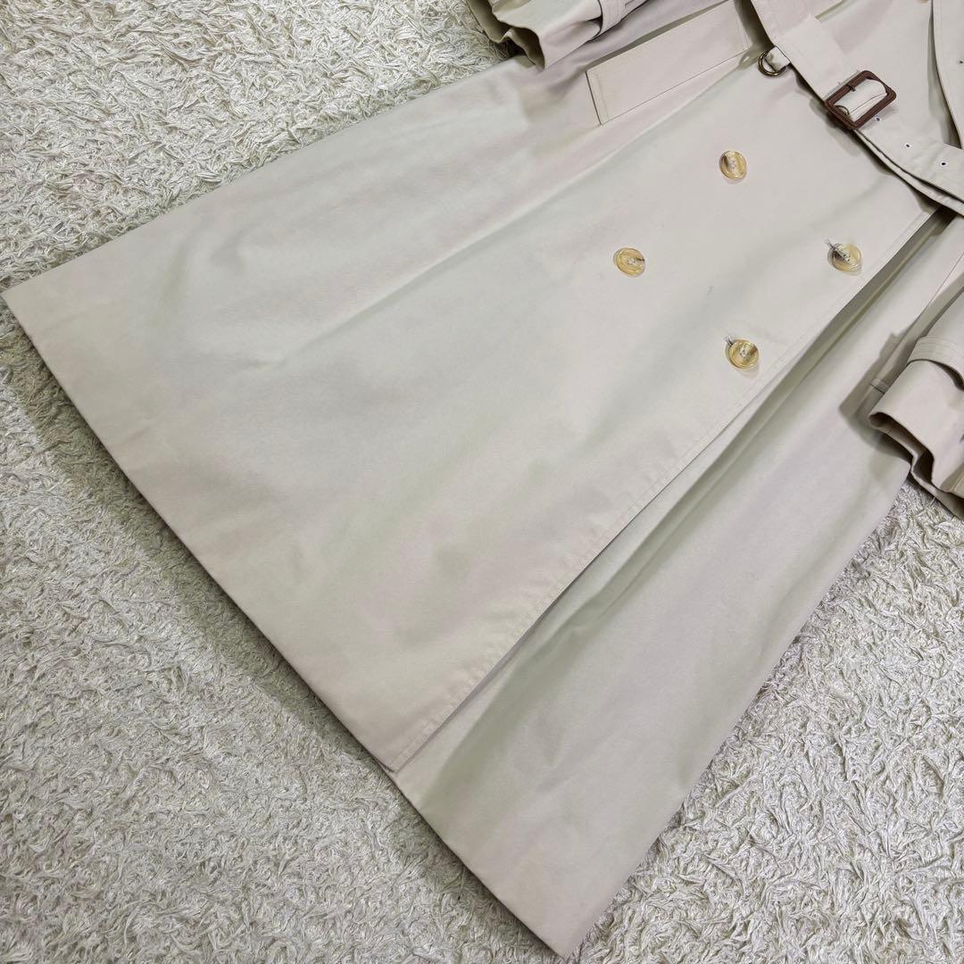 アクアスキュータム　イギリス製　ハウスチェック　ベルト　ロングトレンチコート