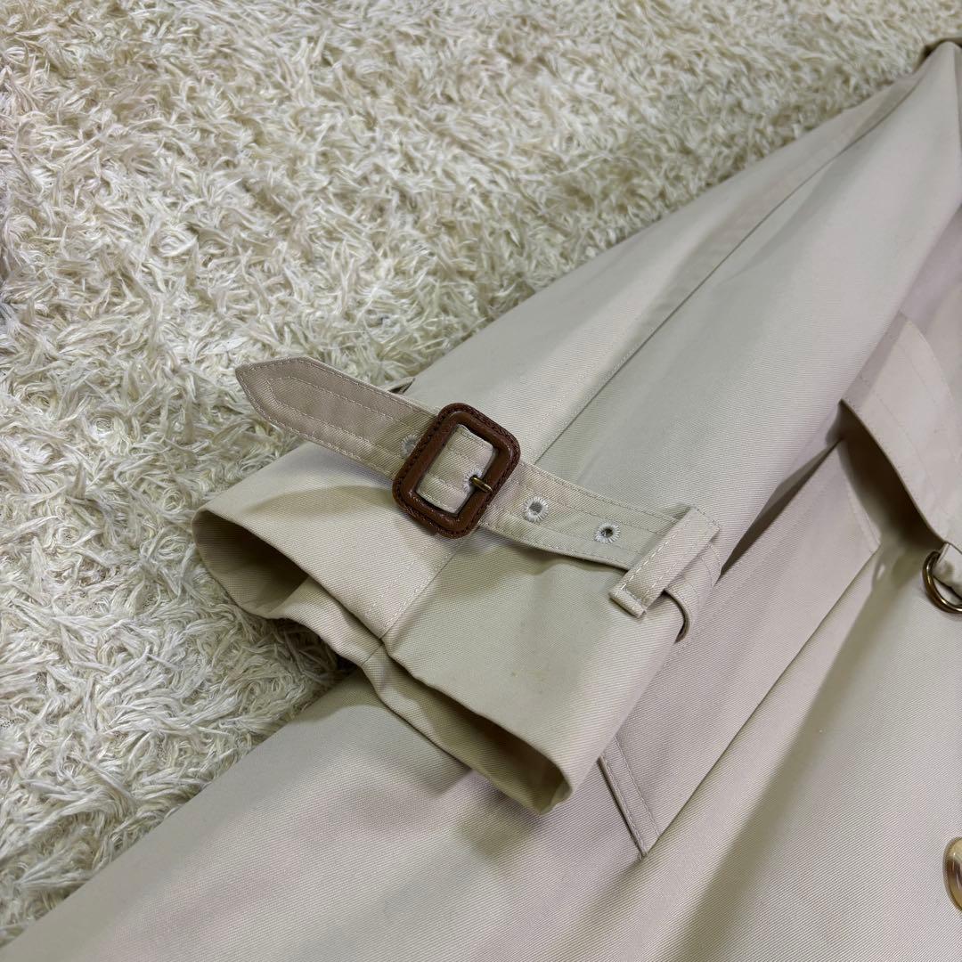 アクアスキュータム　イギリス製　ハウスチェック　ベルト　ロングトレンチコート