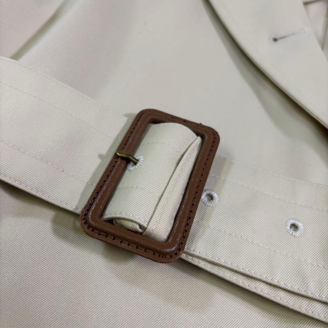 アクアスキュータム　イギリス製　ハウスチェック　ベルト　ロングトレンチコート