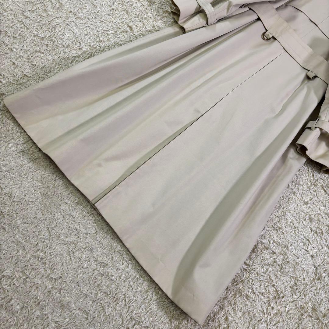 アクアスキュータム　イギリス製　ハウスチェック　ベルト　ロングトレンチコート