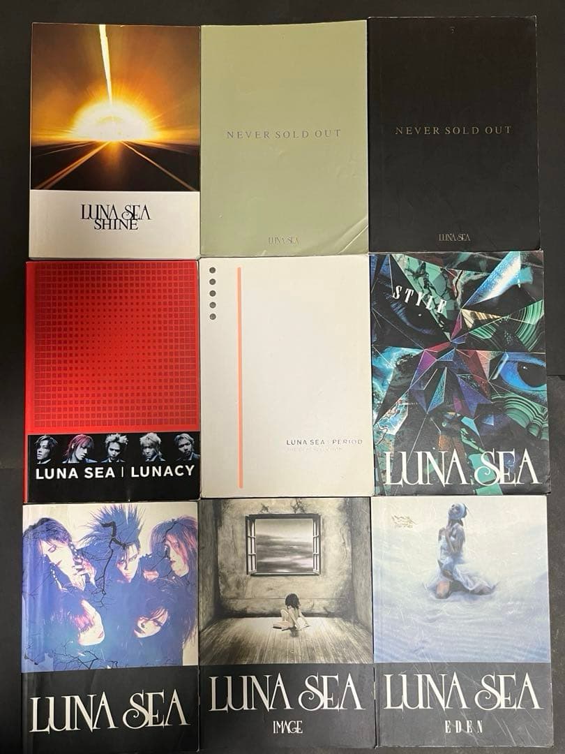LUNA SEA バンドスコア　楽譜　9冊まとめ売り