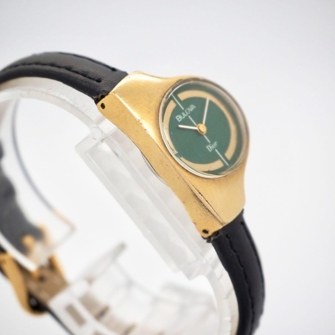 279 稼働　Dior時計　ブローバ 手巻き ヴィンテージ レディース　Wネーム