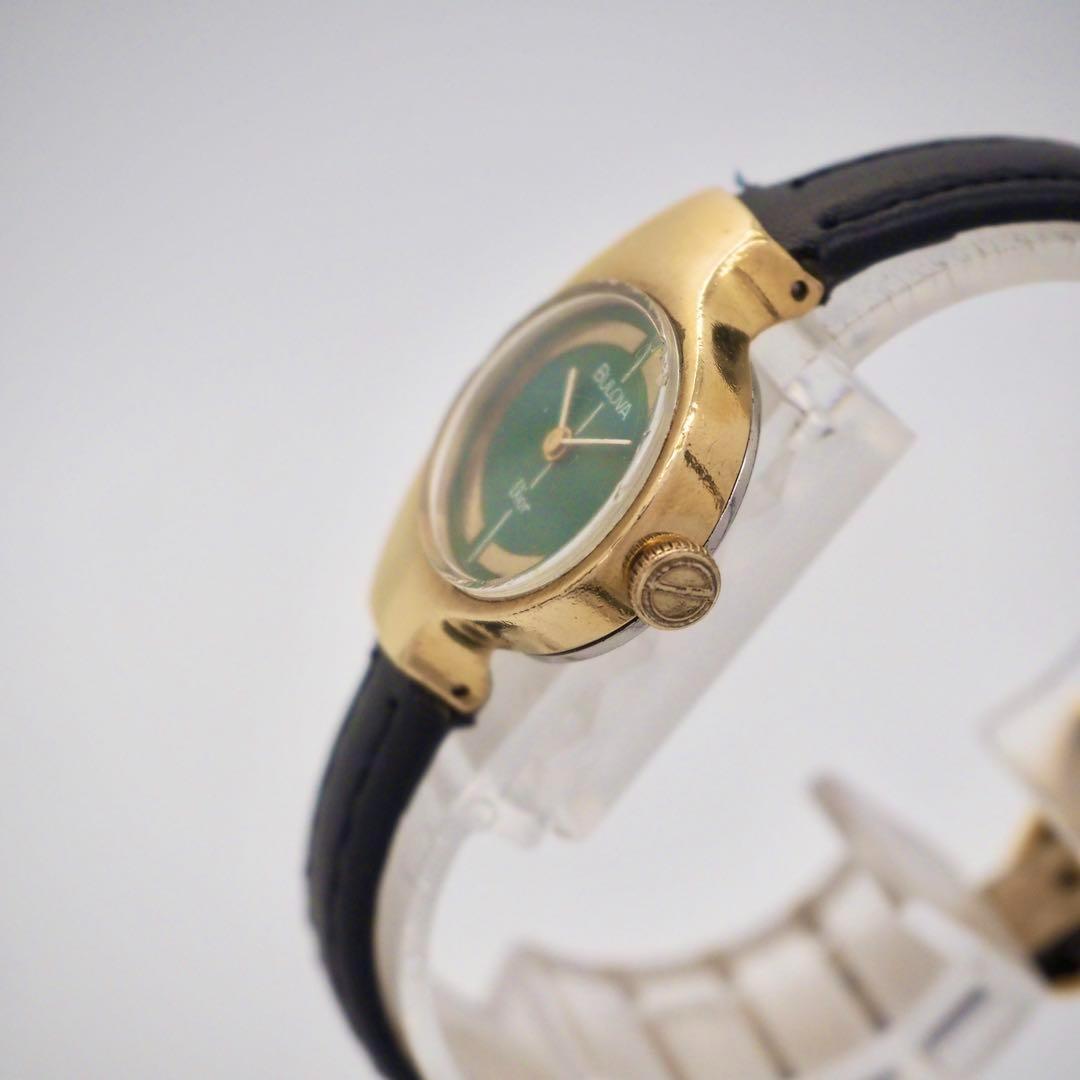 279 稼働　Dior時計　ブローバ 手巻き ヴィンテージ レディース　Wネーム