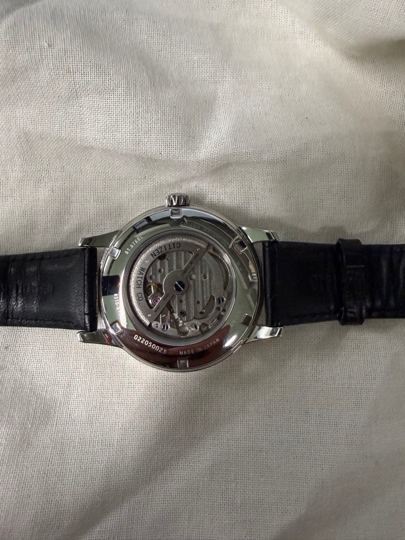 CITIZEN 自動巻き 腕時計 シルバー/ブラック