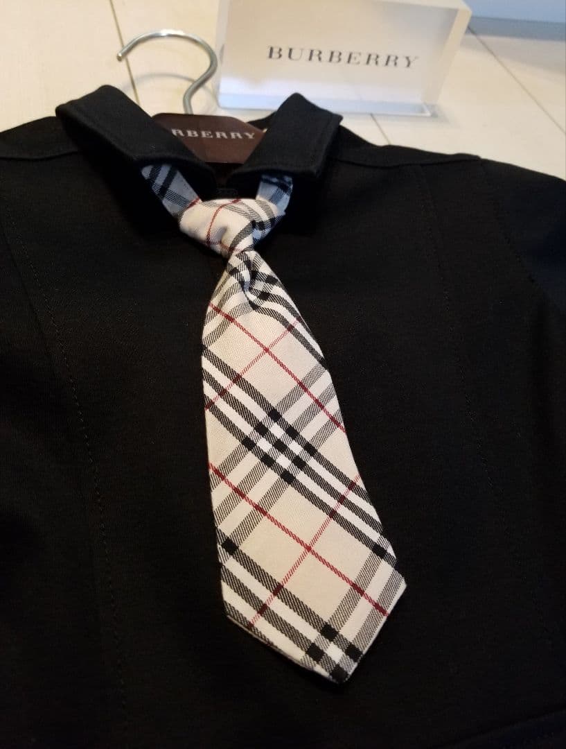 バーバリーロンドンワンピース 未使用品 ベージュ ホースマーク ブラック