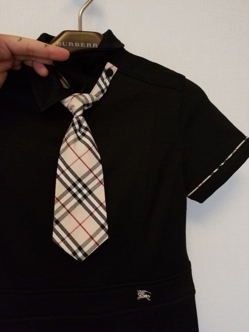 バーバリーロンドンワンピース 未使用品 ベージュ ホースマーク ブラック