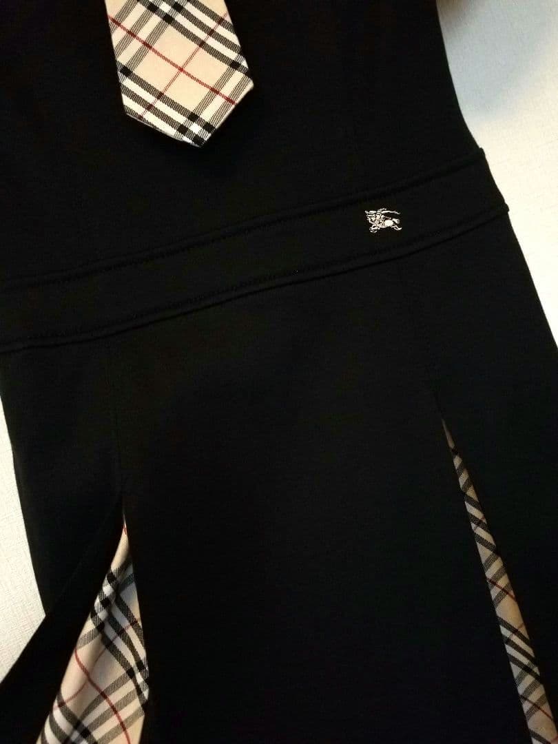 バーバリーロンドンワンピース 未使用品 ベージュ ホースマーク ブラック