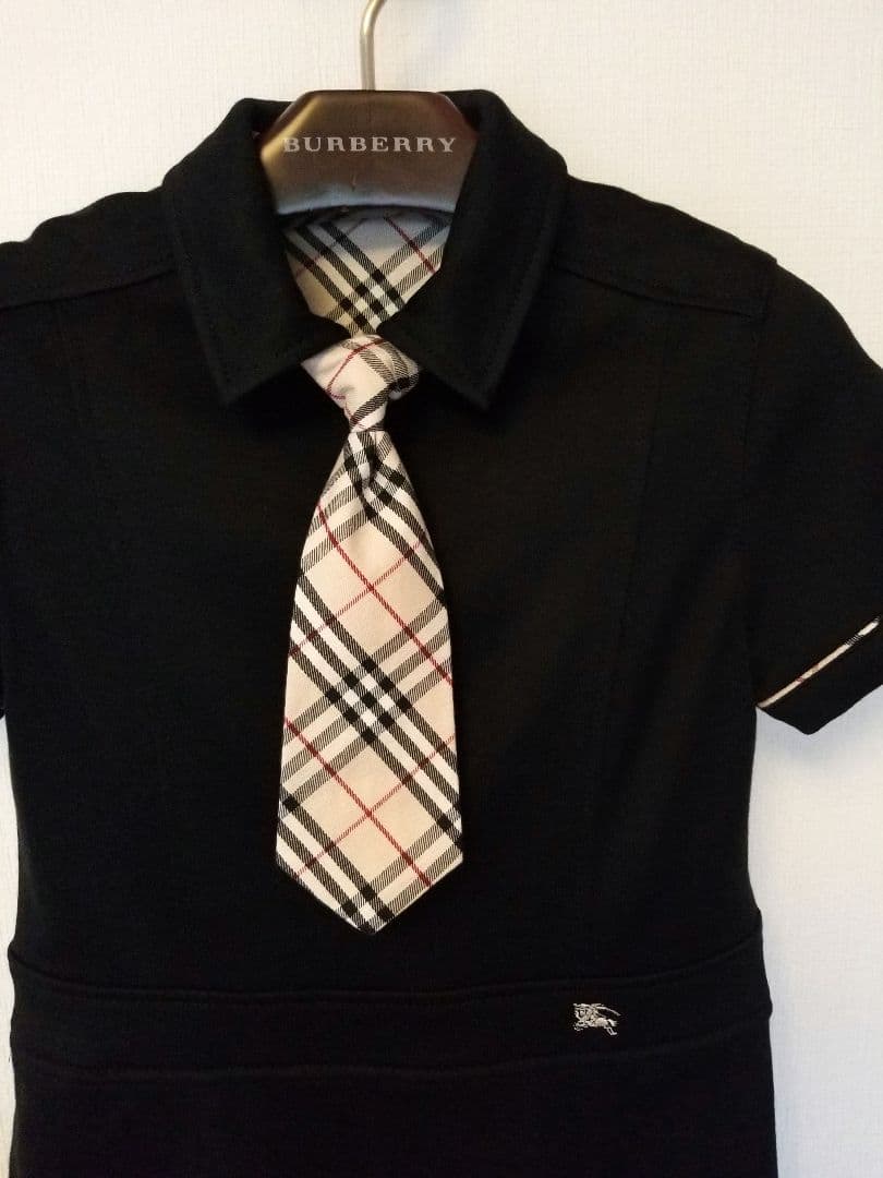 バーバリーロンドンワンピース 未使用品 ベージュ ホースマーク ブラック