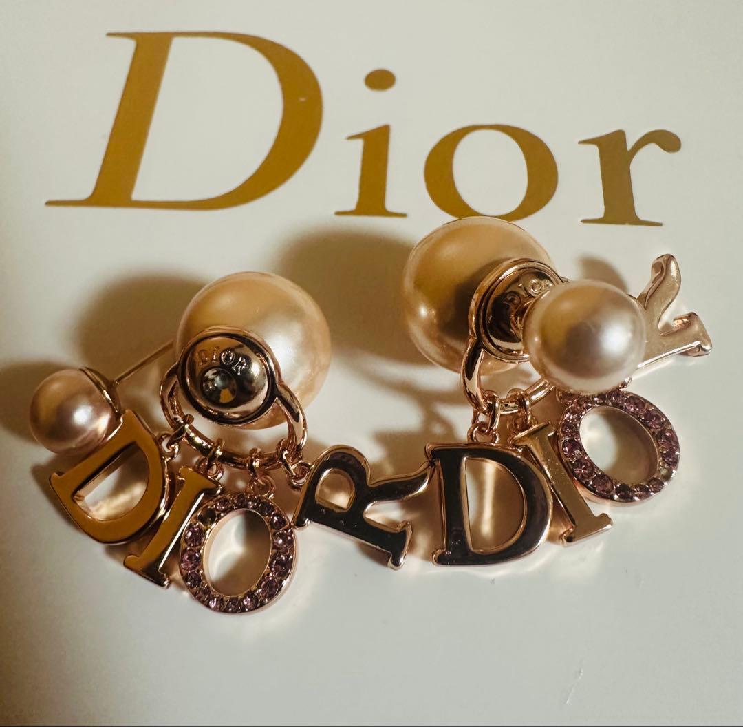 Dior ピアス ピンクゴールド