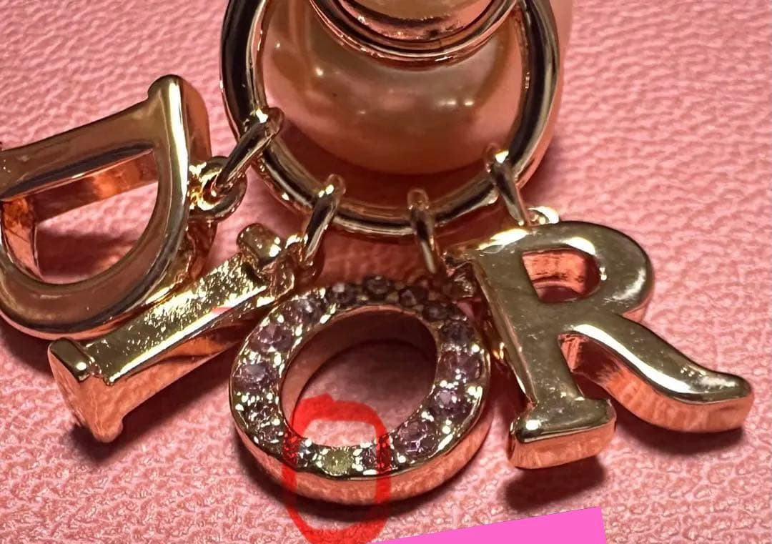 Dior ピアス ピンクゴールド