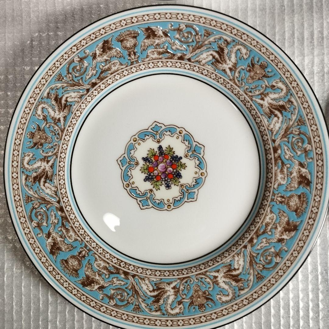 ウェッジウッド フロレンティナー　ターコイズ 皿 黒壺　4枚セット