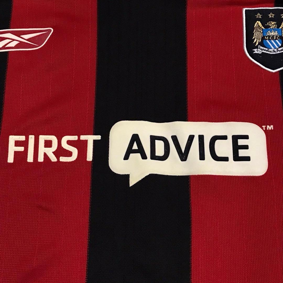 2003-2004 リーボック×マンチェスターシティ　長袖サッカーユニフォーム