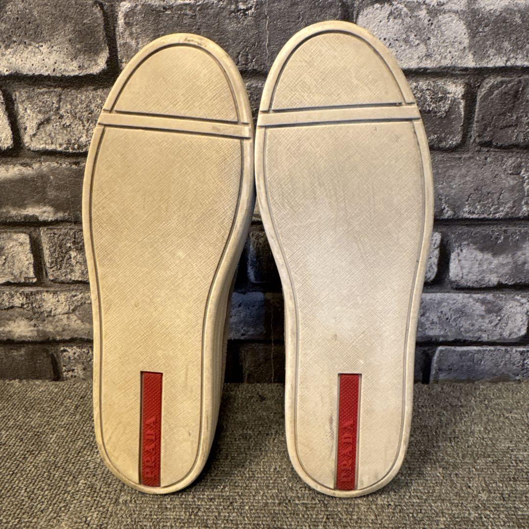 プラダ スリッポン スニーカー レディース グレー 36