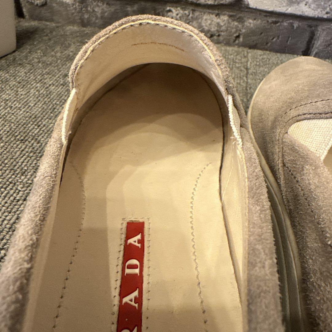 プラダ スリッポン スニーカー レディース グレー 36