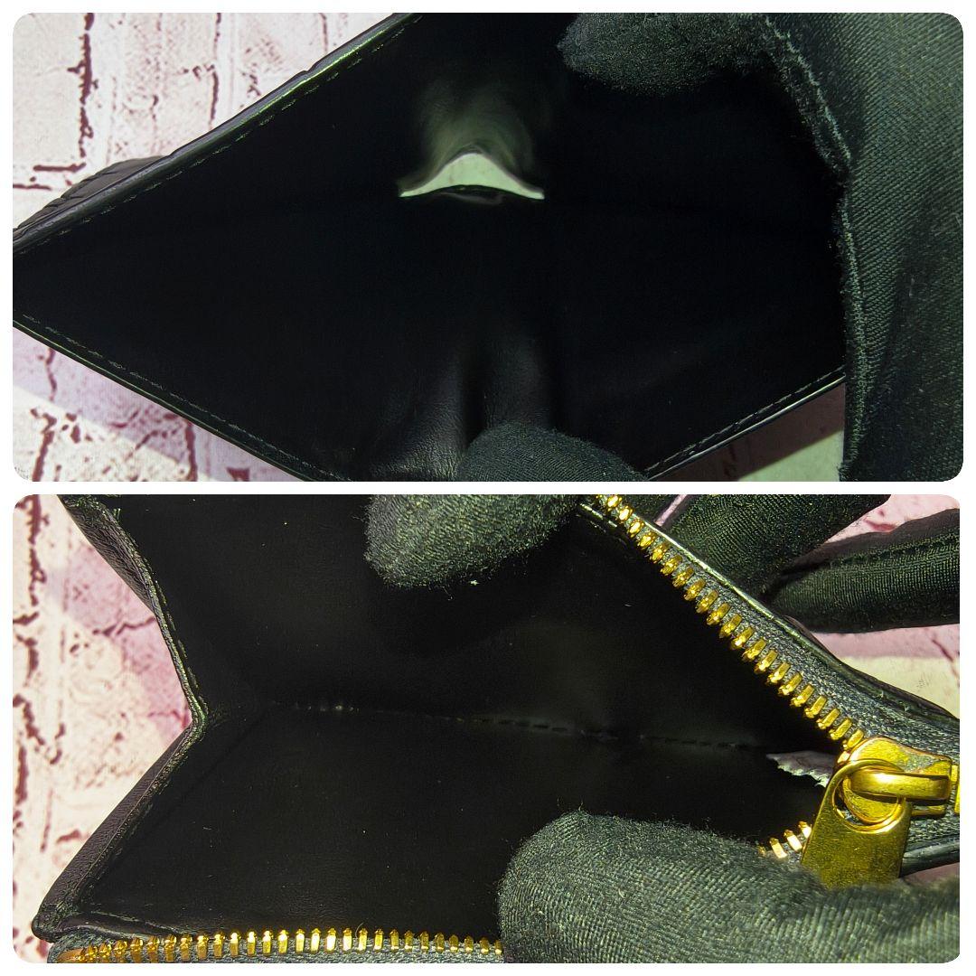 【現行／極美品】ボッテガヴェネタ イントレ二つ折り財布 スモール IC搭載／黒C