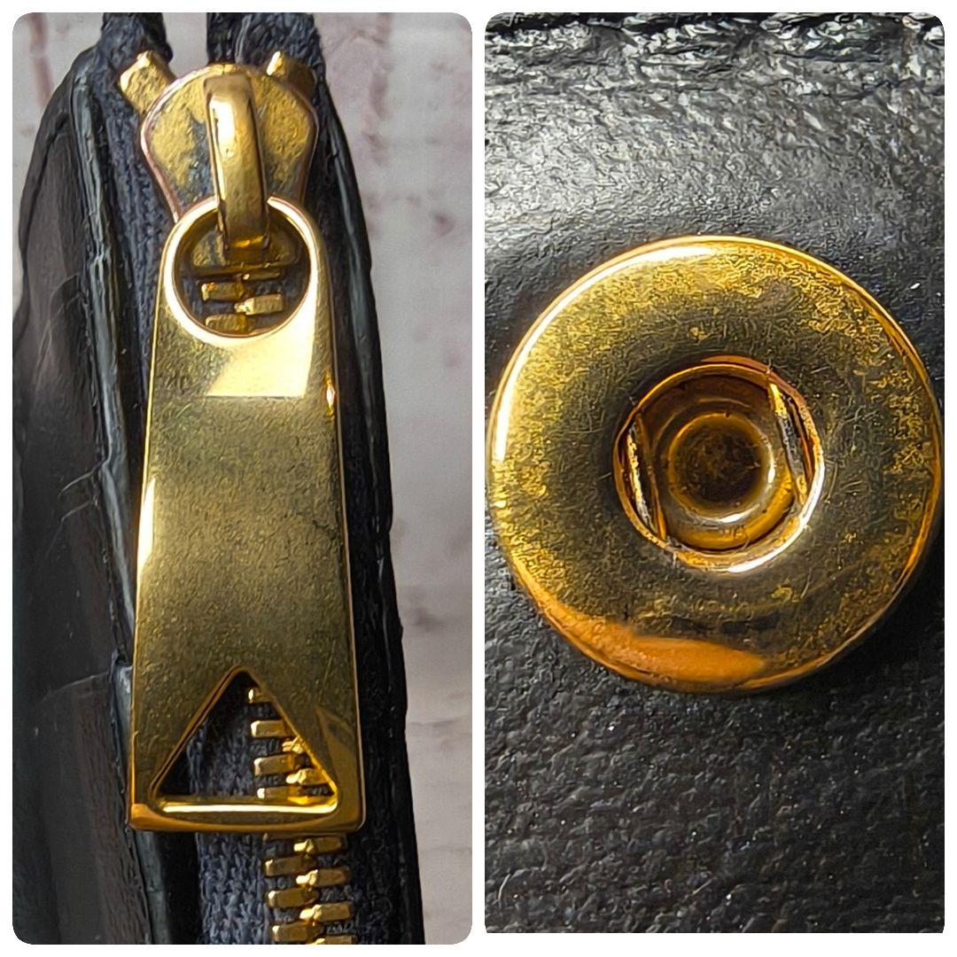 【現行／極美品】ボッテガヴェネタ イントレ二つ折り財布 スモール IC搭載／黒C