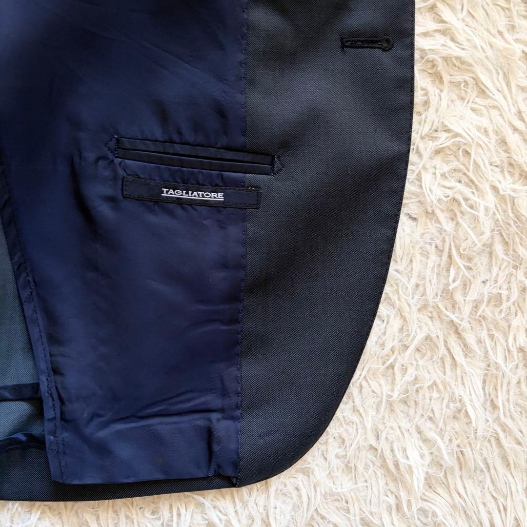 <美品>TAGLIATORE REDA ネイビー ウール スーツ サイズ50