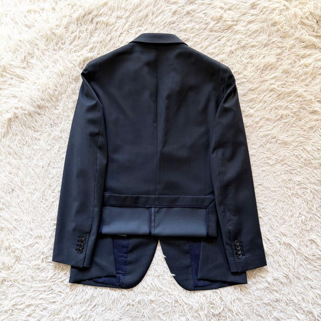 <美品>TAGLIATORE REDA ネイビー ウール スーツ サイズ50