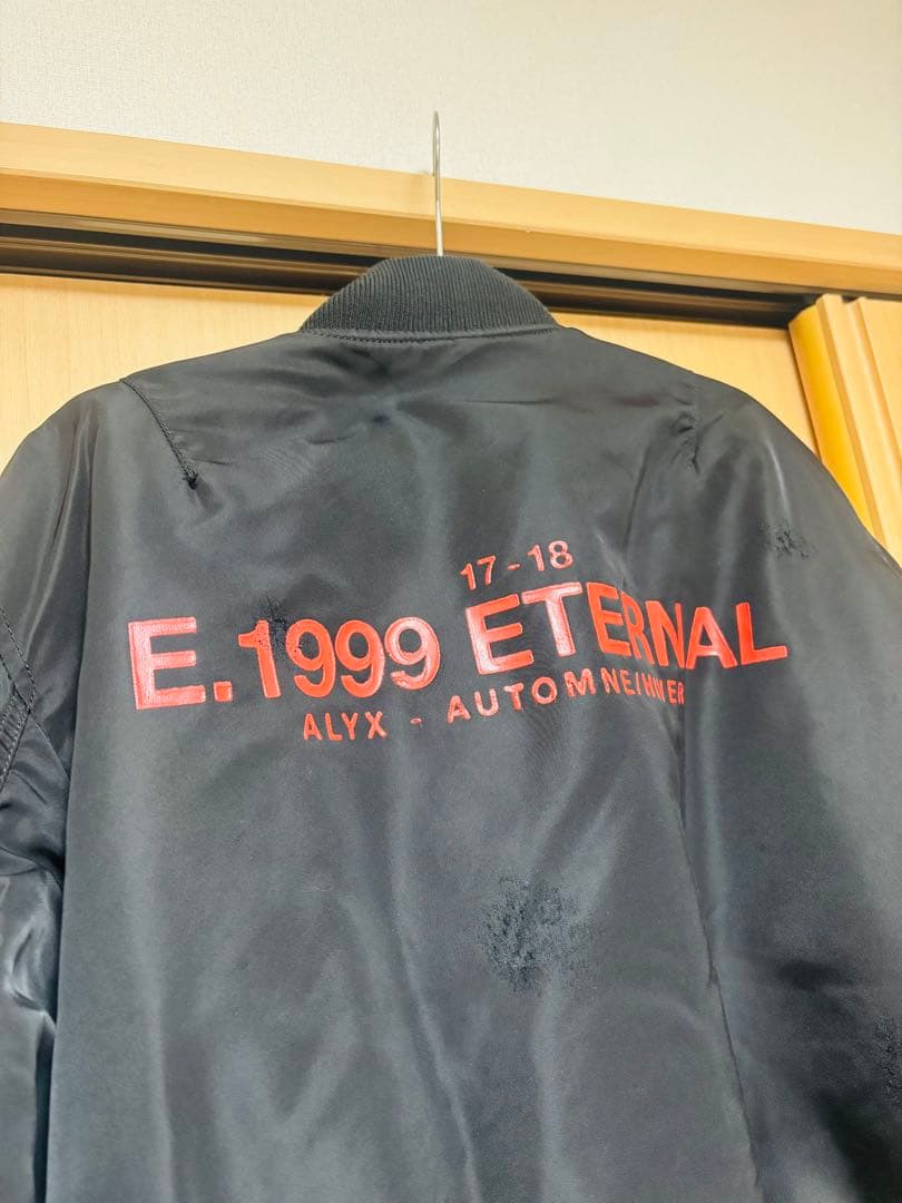 ALYX MA-1フライトジャケット リバーシブル　ブラック/オレンジ