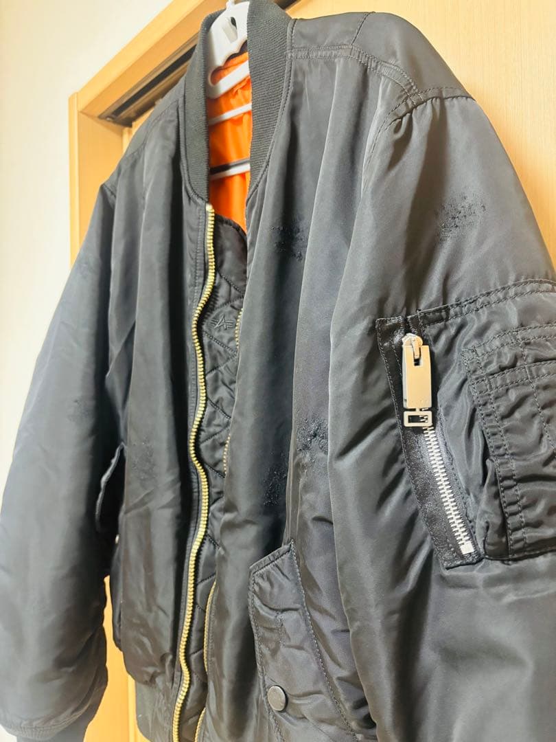 ALYX MA-1フライトジャケット リバーシブル　ブラック/オレンジ