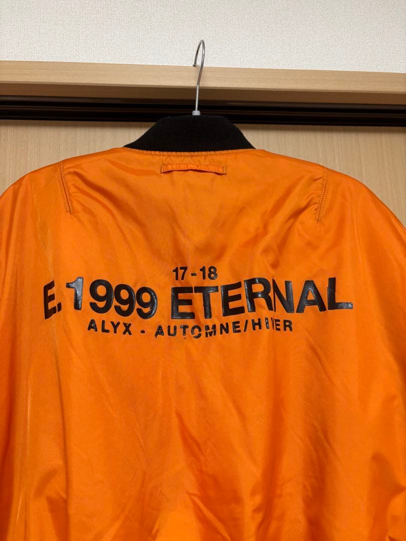 ALYX MA-1フライトジャケット リバーシブル　ブラック/オレンジ
