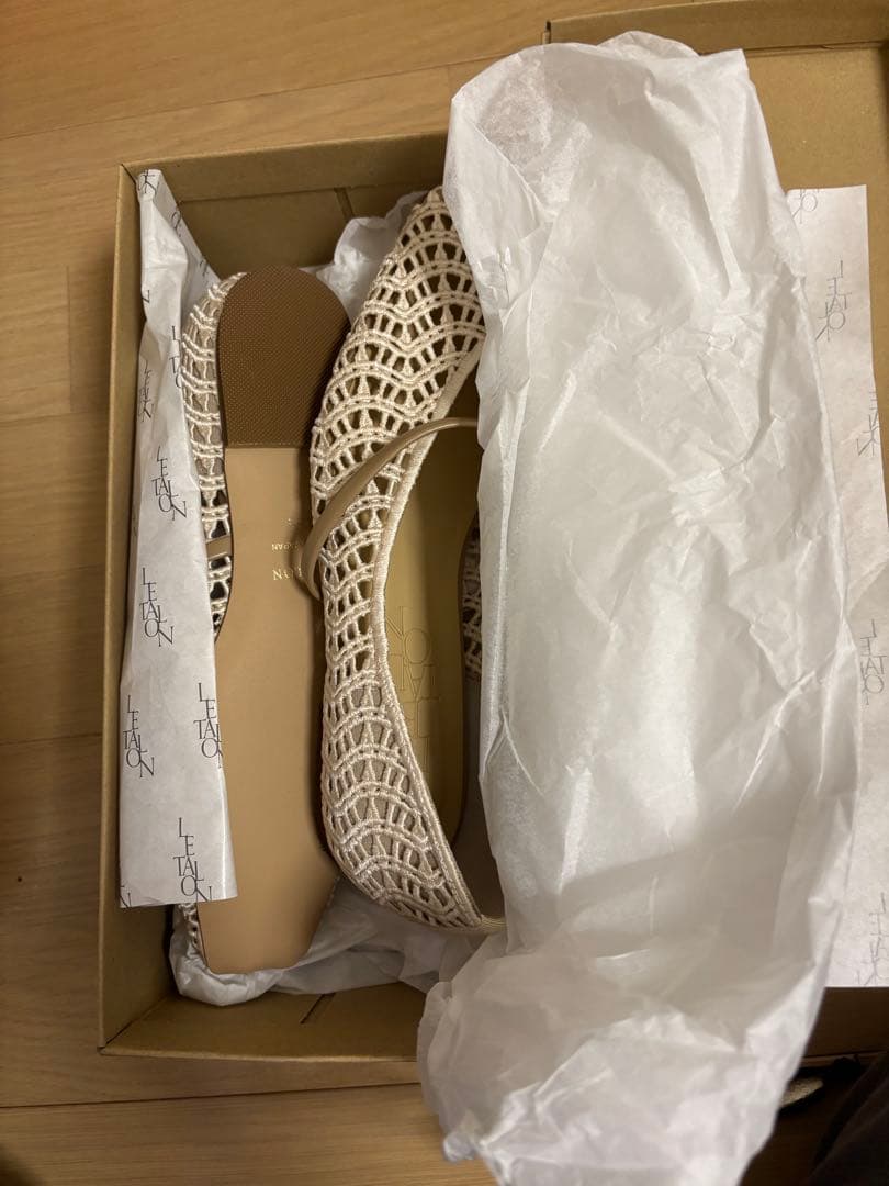 ルタロン　クロシェストラップフラット