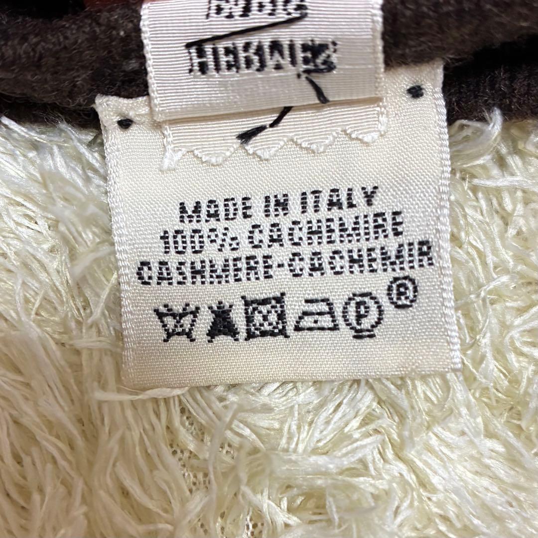 ★美品★エルメス ロンググローブ 手袋 ブラウン カシミヤ100